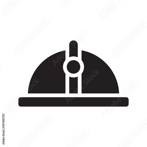 Mining helmet icon. Outline illustration of mining helmet vector icon
