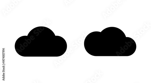 Cloud icon vector. cloud sign and symbol