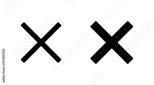Close icon vector. Delete sign and symbol. cross sign
