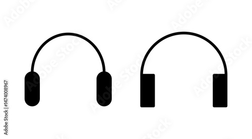 Headphone icon vector. Headvector sign and symbol