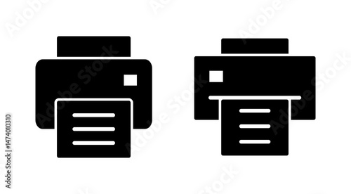 Print icon vector. printer sign and symbol