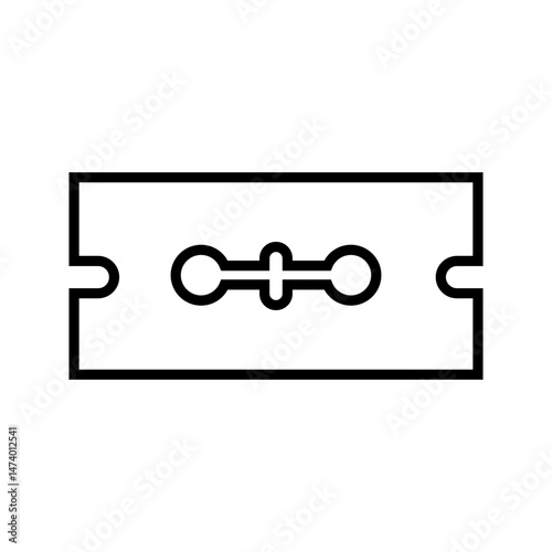 Razor blade icon. Razor blades. simple icon with white background