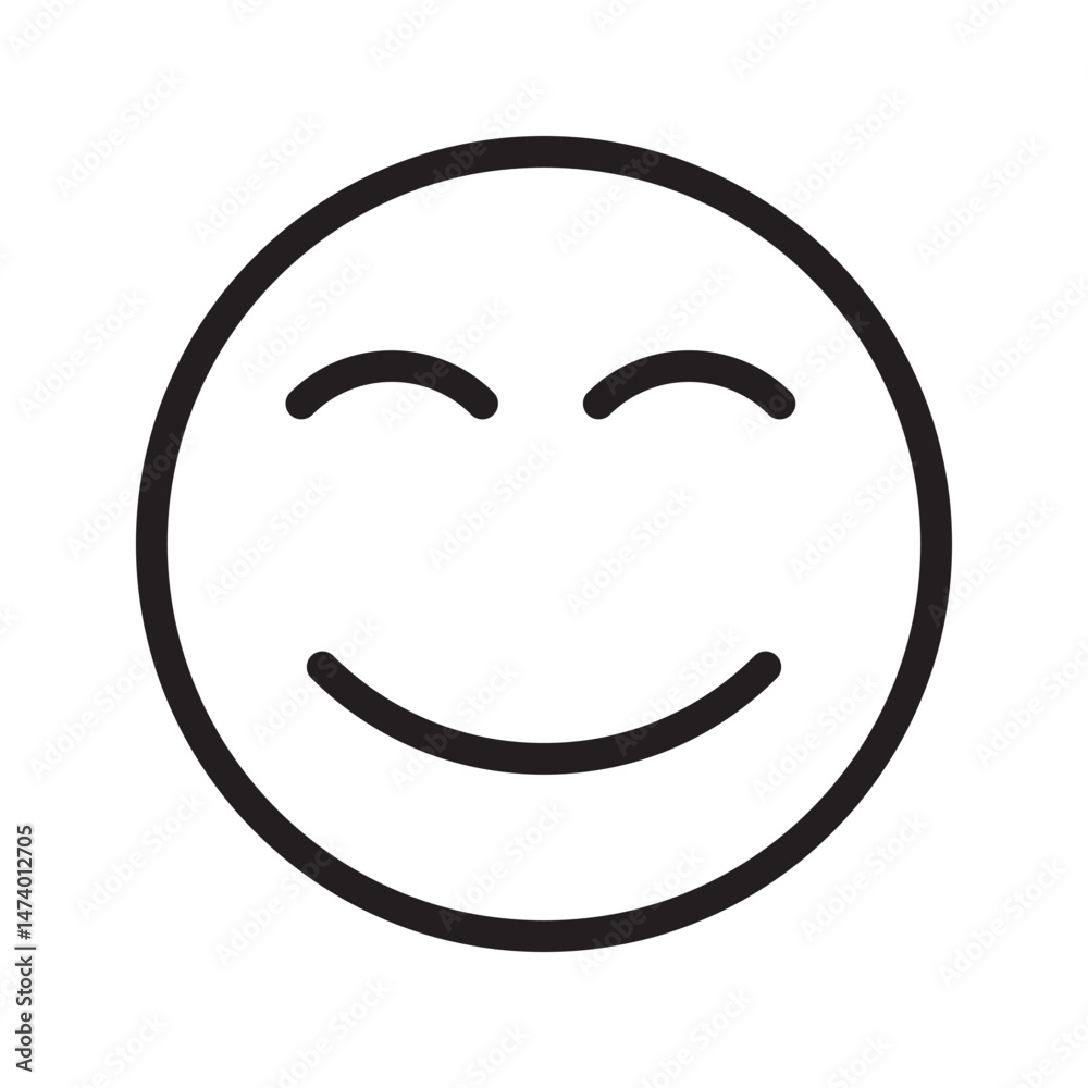 Happy Emoticons with different moods. Smile sign. Happy Emoticons with different moods. Smile sign.
