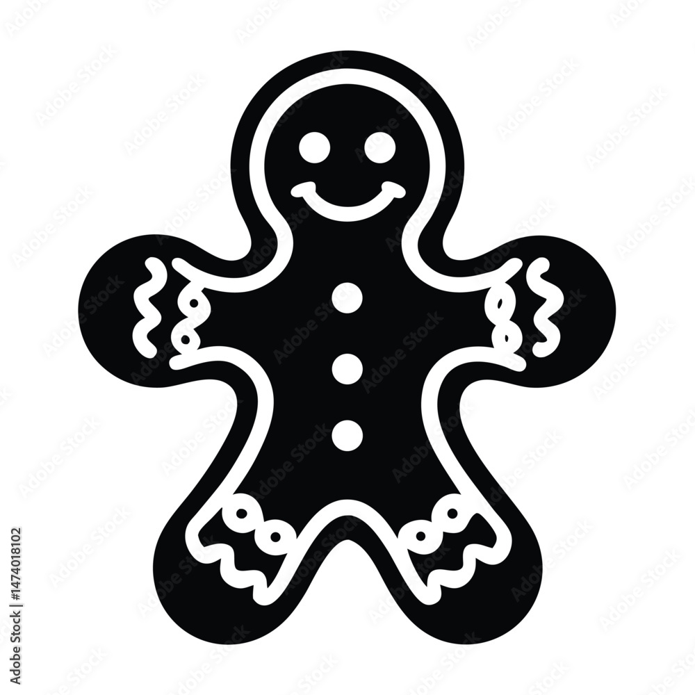 Obraz premium christmas gingerbread cookie 