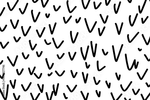 Hand-drawn line textures. Scribbles, horizontal and wavy strokes. Different types of hatching