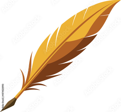 Golden Feather quill