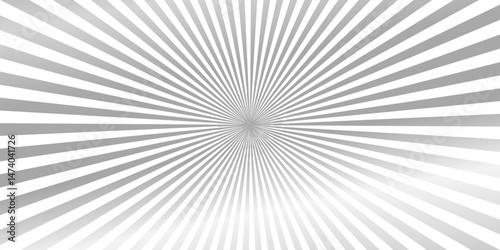 Abstract background with sunburst pattern gray and white gradient vector ray design. Abstract backgrounds fairground patterns gray Twirl Sunburst Pattern Abstract Background. Ray.	