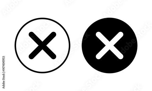 Close icon vector illustration. Delete sign and symbol. cross sign
