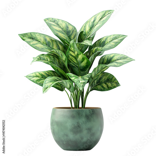 Isolated on white, potted plant, high resolution, professional create, very detailed, high quality Home interior styling and decor catalogs Eco-friendly lifestyle branding Ecommerce listings 