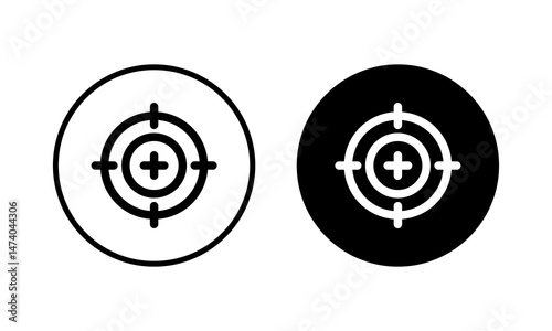 Target icon vector illustration. goal icon vector. target marketing sign and symbol