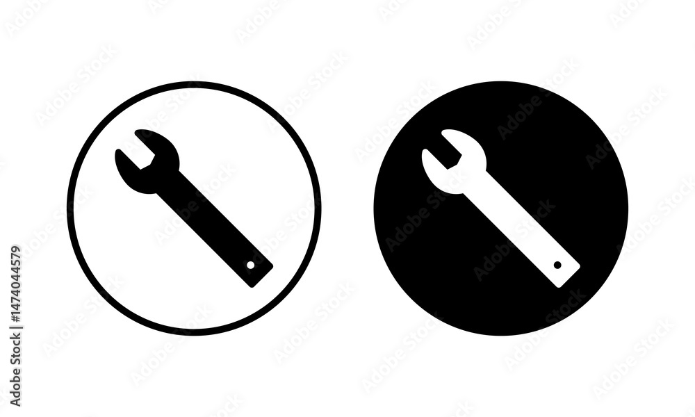 Wrench icon vector illustration. repair icon. tools sign and symbol