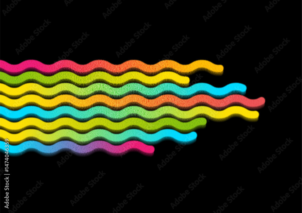 Colorful smooth zig zag curved stripes abstract grunge background. Vector elegant graphic design Colorful smooth zig zag curved stripes abstract grunge background. Vector elegant graphic design