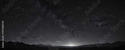 Wallpaper Mural Dark, inky black sky canvas, countless glittering stars ,  astral,  space exploration Torontodigital.ca