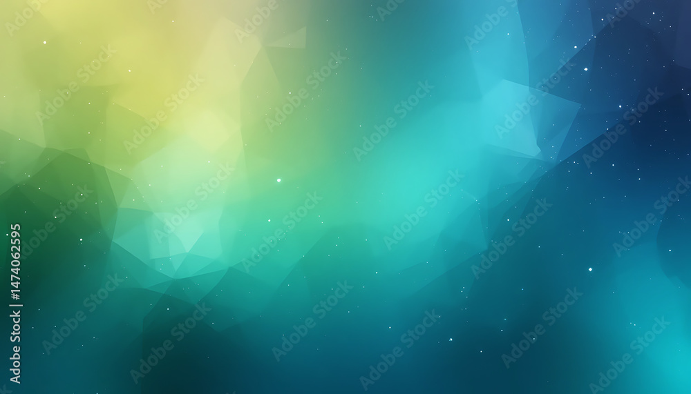 Fototapeta premium Abstract Green and Blue Polygonal Background Texture