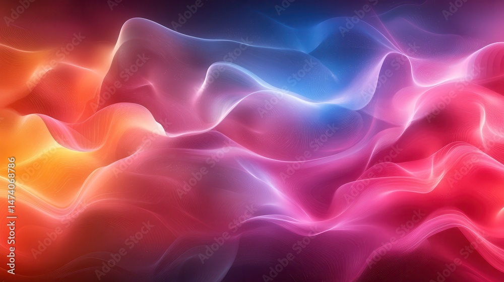 Obraz premium Abstract vibrant flowing colors (24)