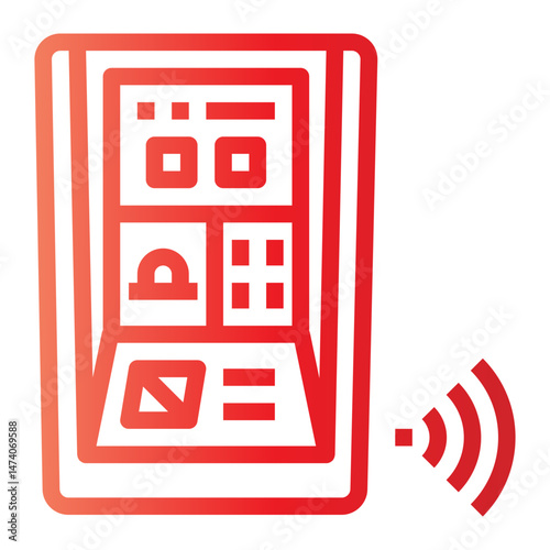 kiosk gradient icon