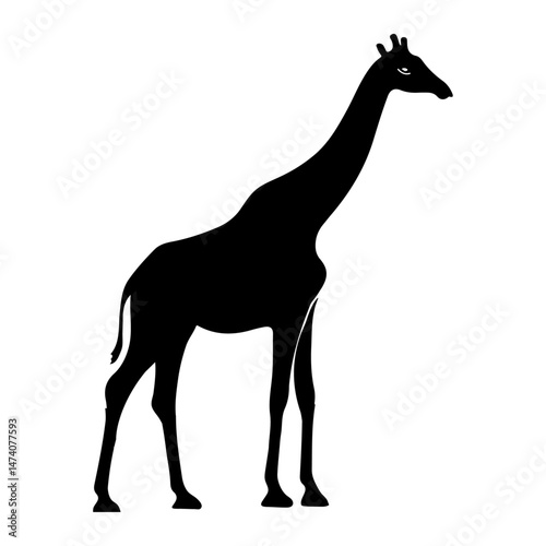 giraffe silhouette vector file.