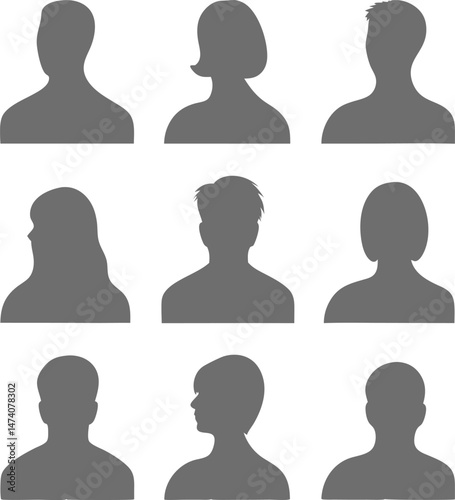 Business avatars , profile icons set