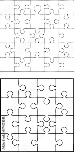 Puzzle collection. Vector