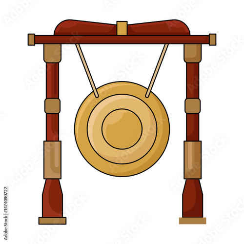 Gong Indonesian Traditional Music Instrument