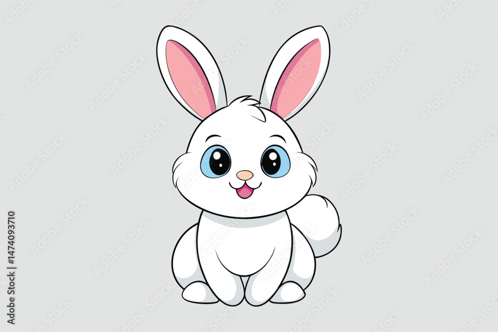 Fototapeta premium cute rabbit colorful Vector