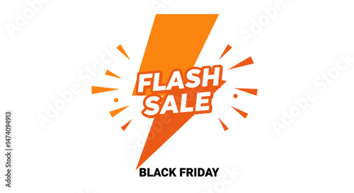 Flash sale announcement for Black Friday promotion