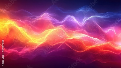 Abstract waves of vibrant colors (2)