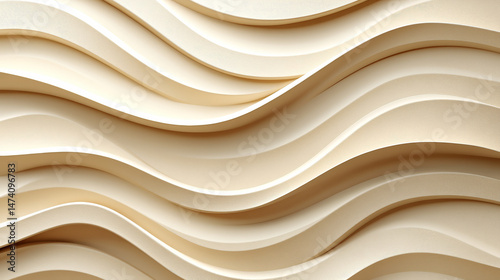 Abstract wavy beige background