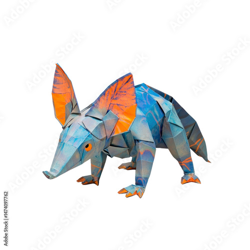 Vibrant Origami Creature A Unique Paper Art Design