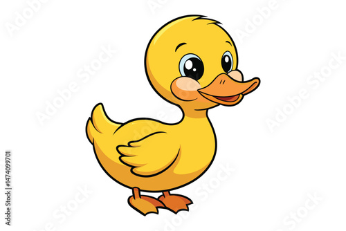  cute duck colorful Vector