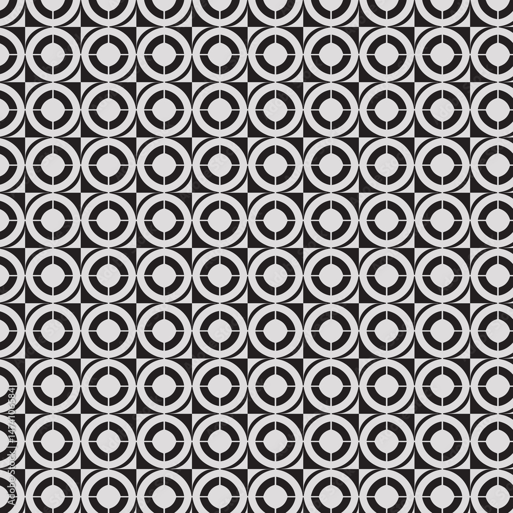 Fototapeta premium black and white seamless pattern