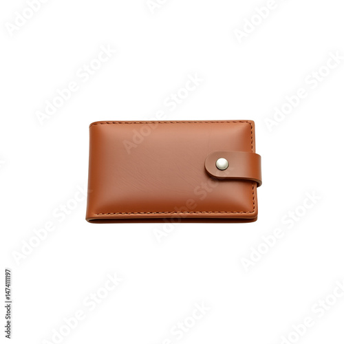 leather wallet isolated on white background