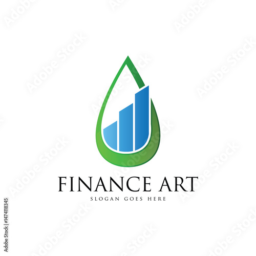 Finance and bussines logo design template