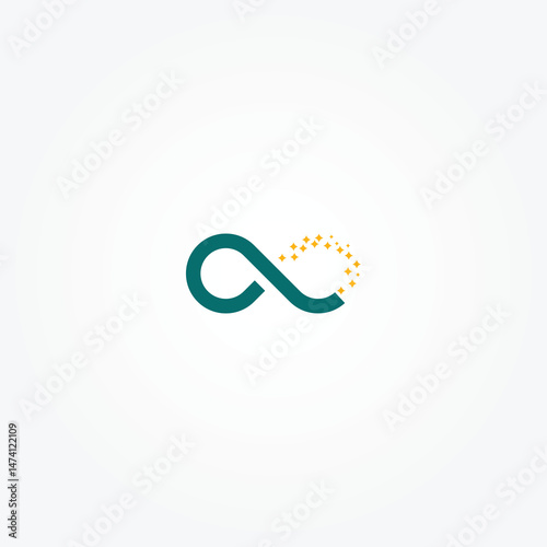 Infinity logo design template vector