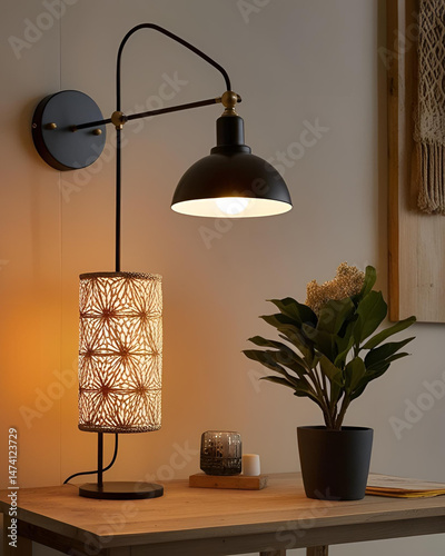 lamp, decoration, home décor, lighting, interior design, table lamp, floor lamp, wall lamp, pendant light, LED lamp, vintage lamp, modern lamp, rustic lamp, ambient light, cozy lamp, night lamp, bedro