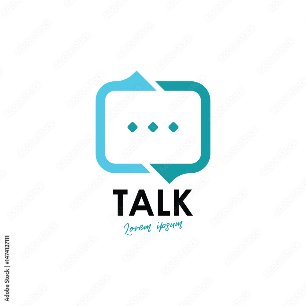 Chat talk logo design template Chat talk logo design template