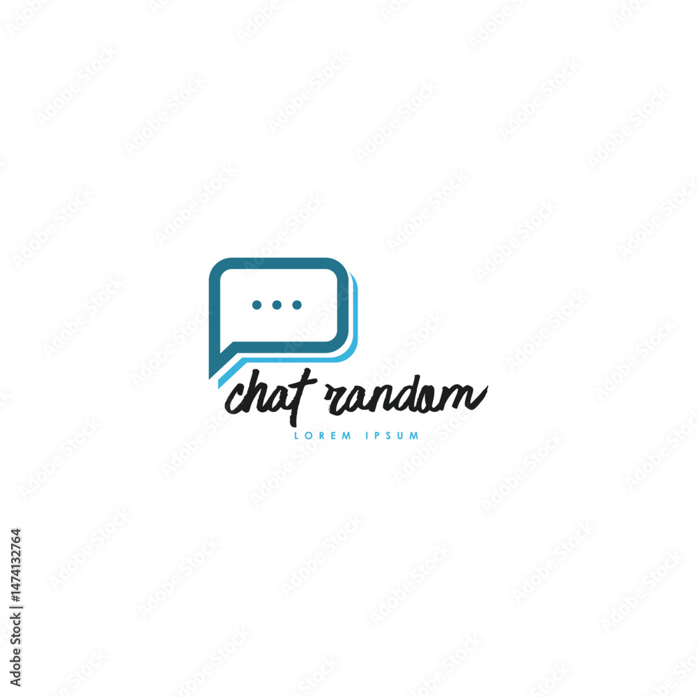 Chat bubble logo design template Chat bubble logo design template