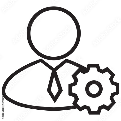 Management Icon, Business Leadership, Team Management, Corporate Strategy, Business Operations