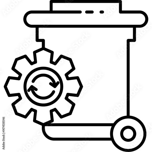 Waste Management Loop Icon