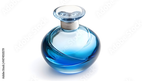 Obraz na płótnie Bottle of luxury perfume isolated on white w salonie