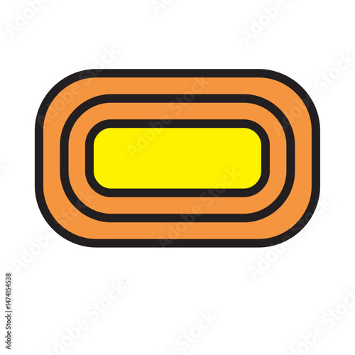 Race Track Icon - Vector Sport Track and Speed Symbol