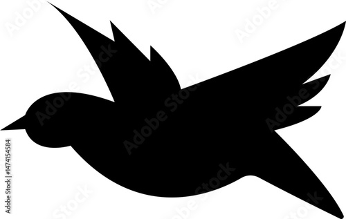 silhouette, flying, birds, wide, open, wings, vector, art, template, designs, icon, ink, grunge, afar, brush, hand-drawn, marker, crayons, icons, isolated, transparent background, mobile app, variatio