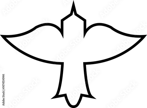 silhouette, flying, birds, wide, open, wings, vector, art, template, designs, icon, ink, grunge, afar, brush, hand-drawn, marker, crayons, icons, isolated, transparent background, mobile app, variatio