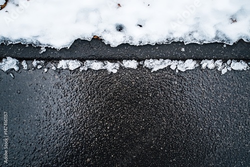 Wallpaper Mural Snow melting on pavement Torontodigital.ca