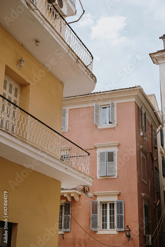 Charming Buildings in a Coastal Town