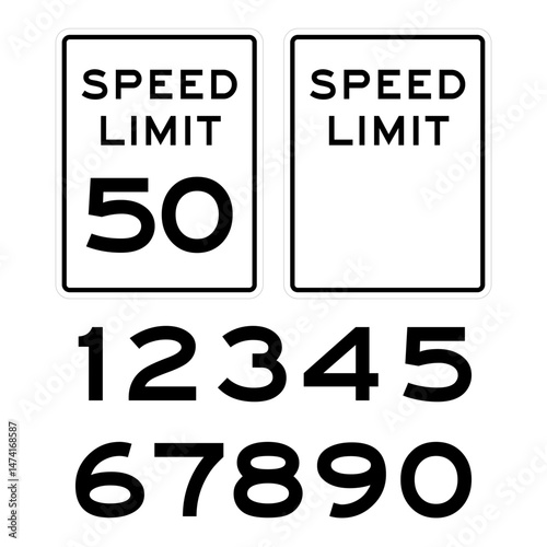 speed limit sign icon sign vector