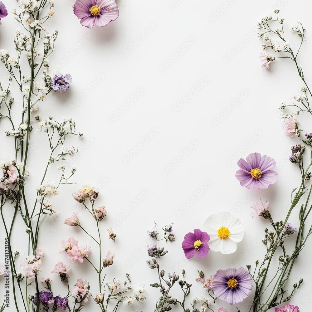Delicate floral arrangement on white background (3) Delicate floral arrangement on white background (3)