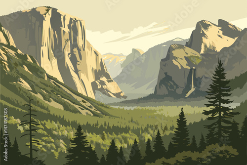 144 scenic california landscapes, misty pine forests, volcanic mountains, natural landscapes, cinematic dramatic lighting, digital art, 8K resolution
