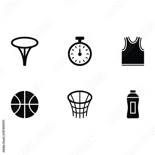 basketball court and player graphic design