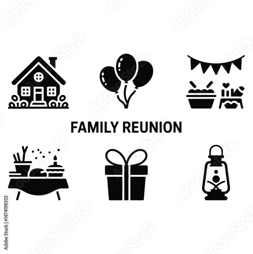 Classic family reunion layout for family events